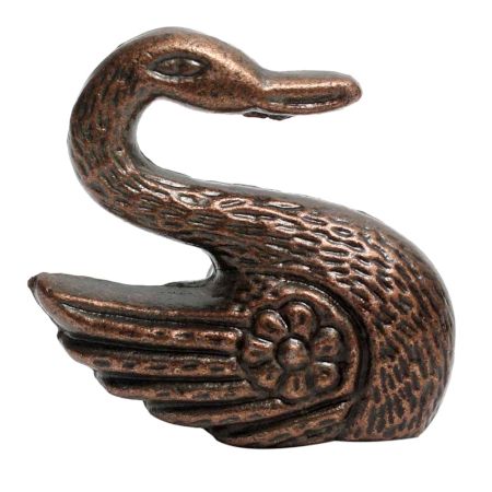 Antique Swan Iron Cabinet Knobs